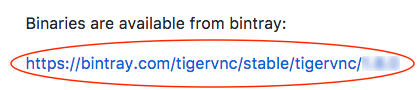 TigerVNC download page link
