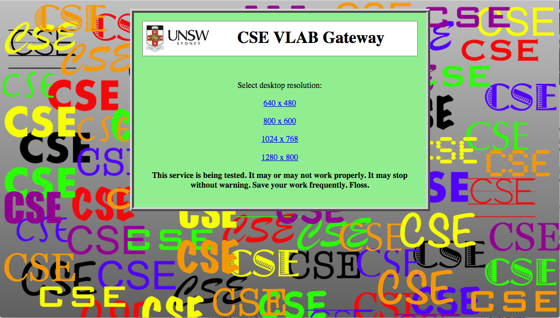 VLABgateway web page